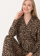 Pizhama të Gjata Pambuk - Leopard
